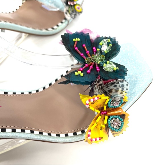 Betsey Johnson Kynlee Butterfly Embellished Wedge Sandals Size 10 - Picture 12 of 14